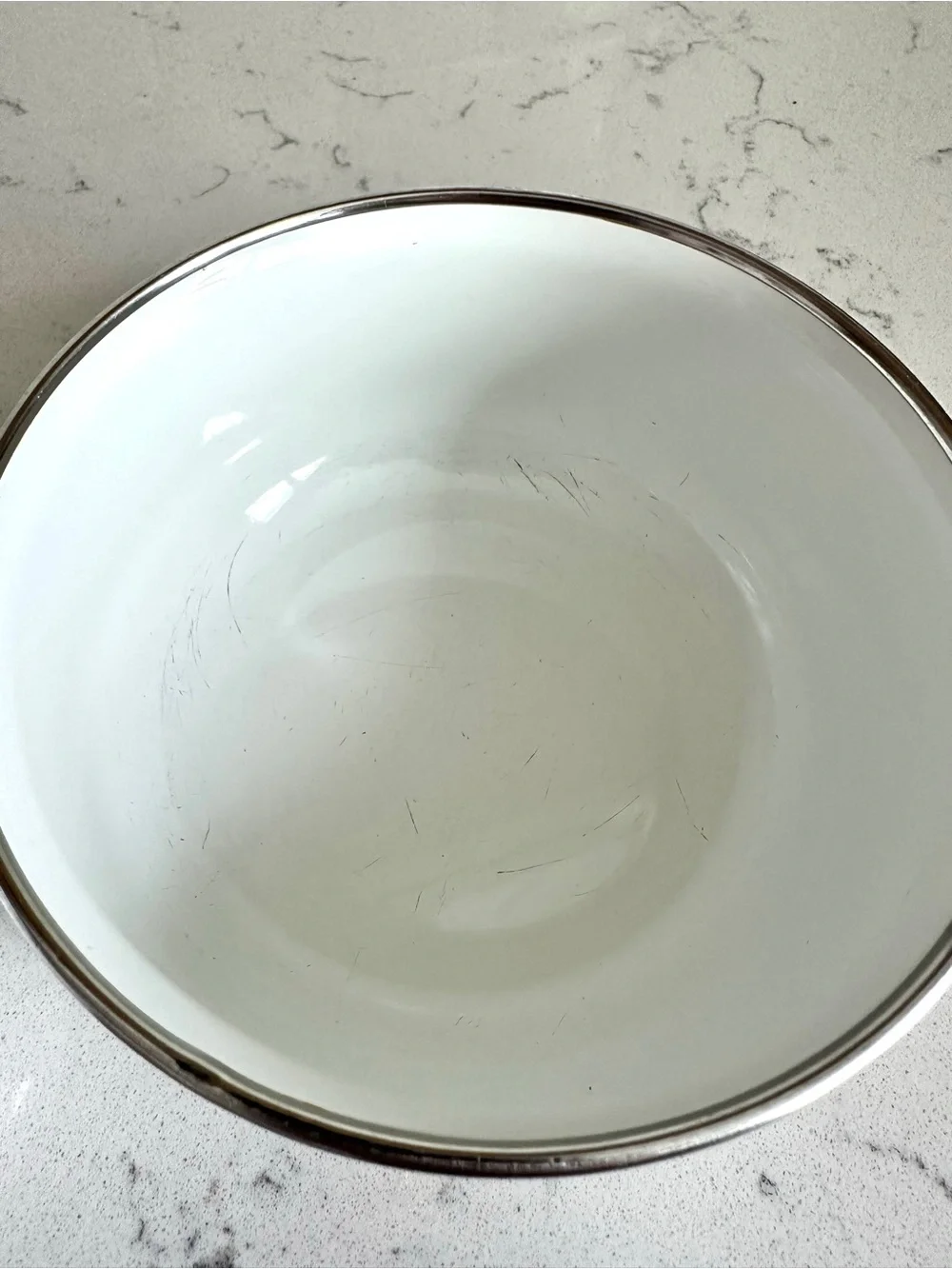 Vintage Mikasa Metal Bowls Set of 2 | Pink Floral Enamel Bowls